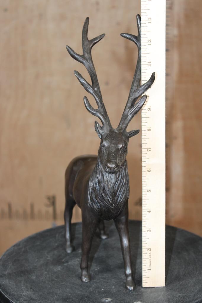 Bronze "Freestanding" STAG or DEER SCULPTURE - 3