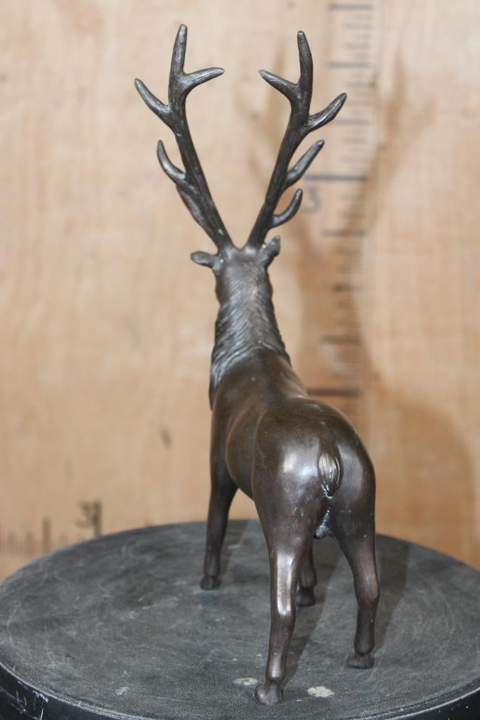 Bronze "Freestanding" STAG or DEER SCULPTURE - 4