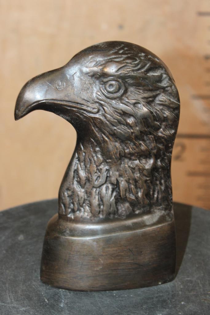 Bronze EAGLE Bust Sculpture (1 of 5)