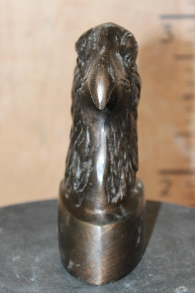 Bronze EAGLE Bust Sculpture - 3