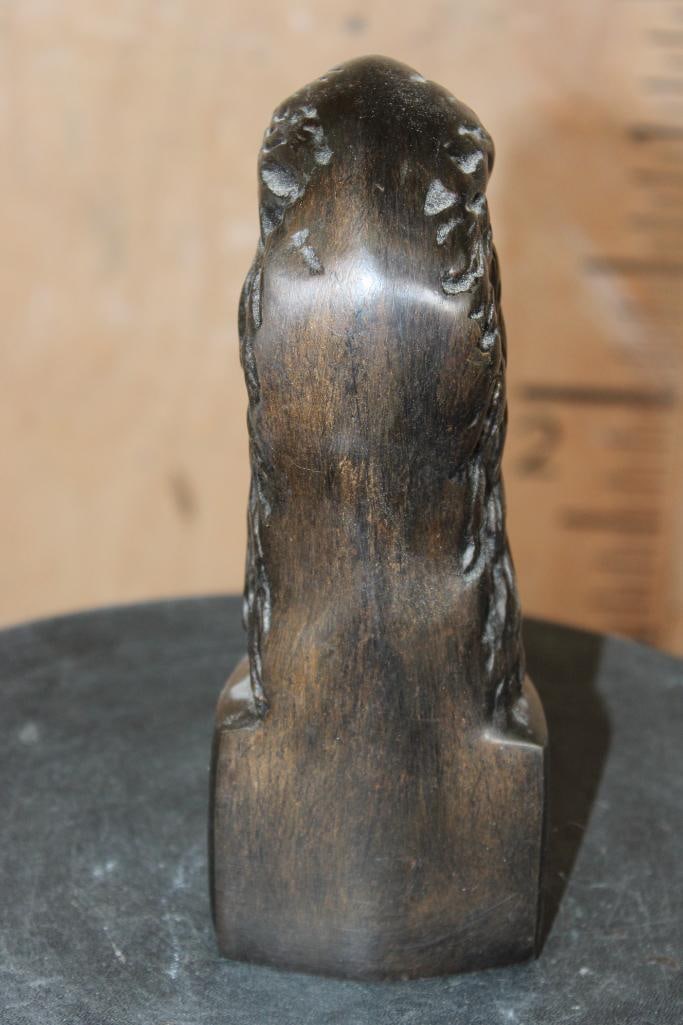 Bronze EAGLE Bust Sculpture - 4