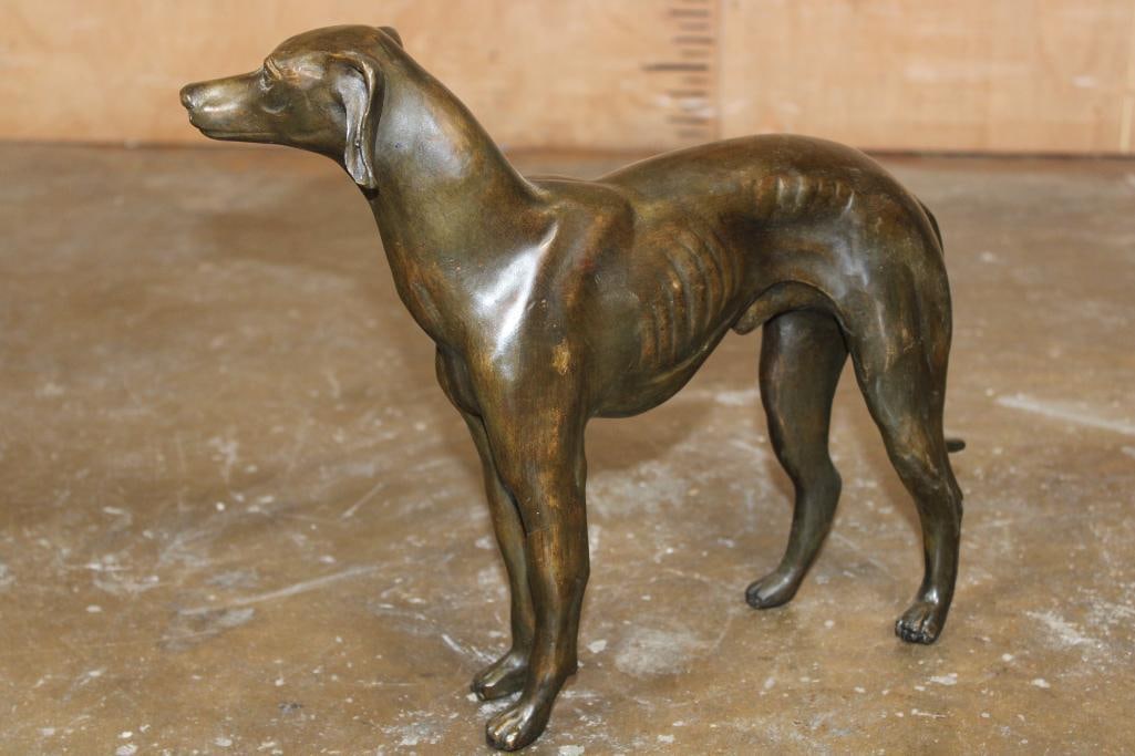 Bronze GREYHOUND Dog Sculpture - 2