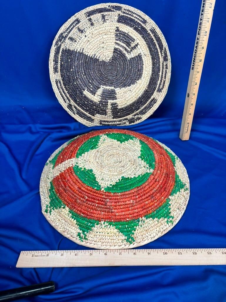 (2) Hand-woven Southwestern Style BASKETS - 2