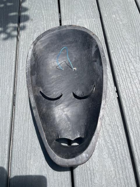 Hand-carved Wood Indonesian TRIBAL MASK - 6
