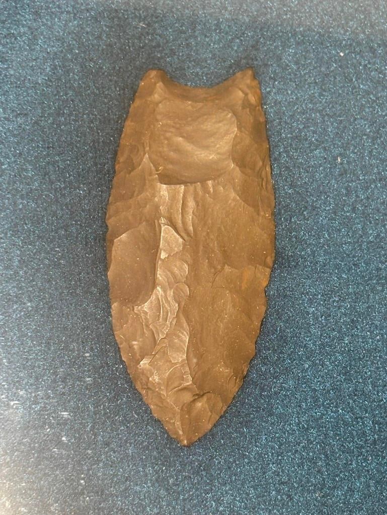 (8) Native American ARROWHEADS in an Octagonal Frame including Incredible Flint Pieces - 3