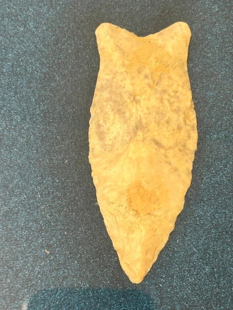 (8) Native American ARROWHEADS in an Octagonal Frame including Incredible Flint Pieces - 6