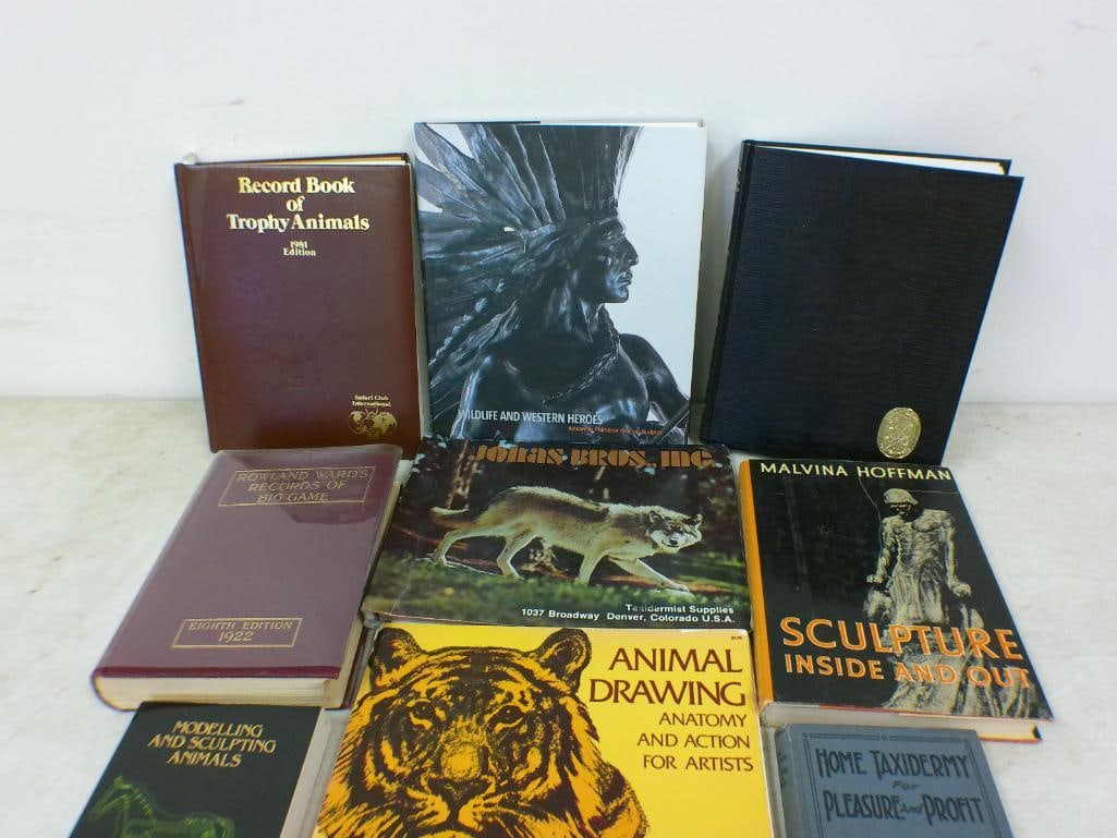 (9) Art, Taxidermy, and Record BOOKS - 2