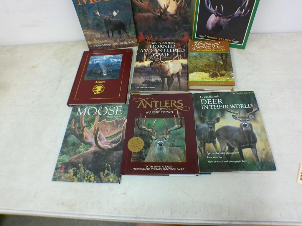 (9) BOOKS on MOOSE, DEER, and ELK - 2