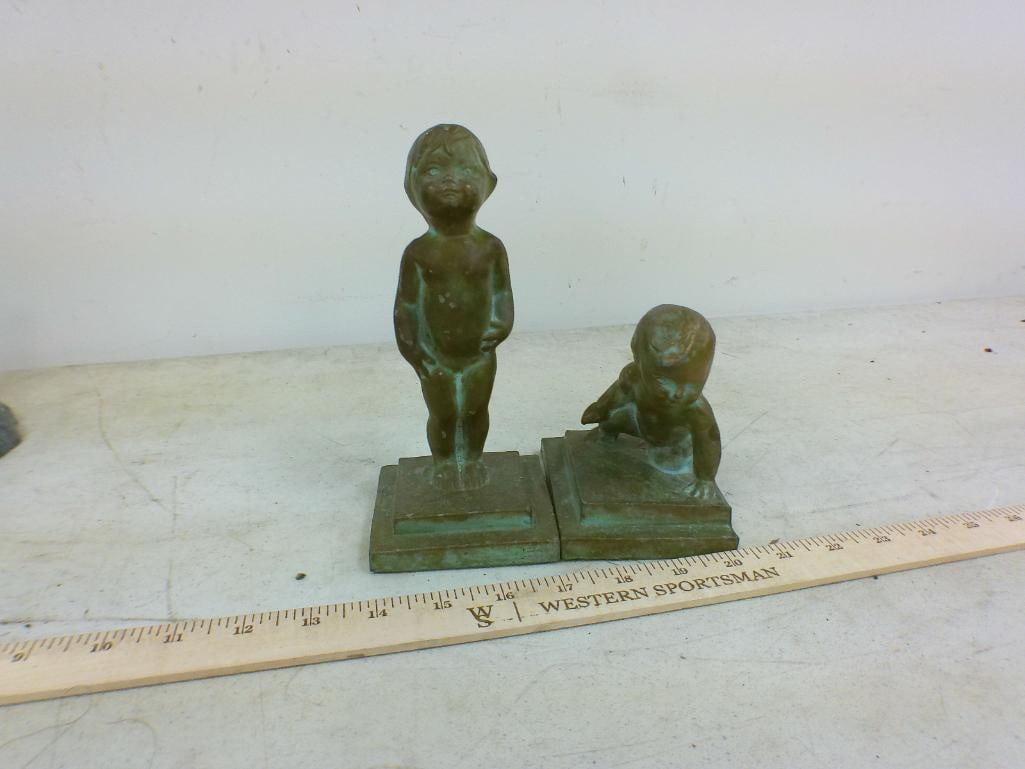 (4) ASHTRAYS and (2) Decorative Figures - 3