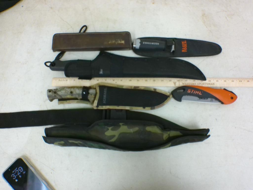 (3) Bone SAWS and (3) Fixed Blade KNIVES - 2