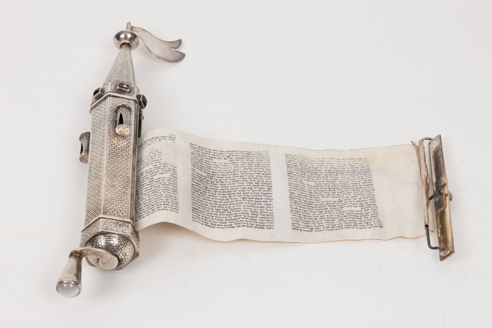 Megillah Case, Silver & Gemstones. Israel, 1960. (1 of 5)