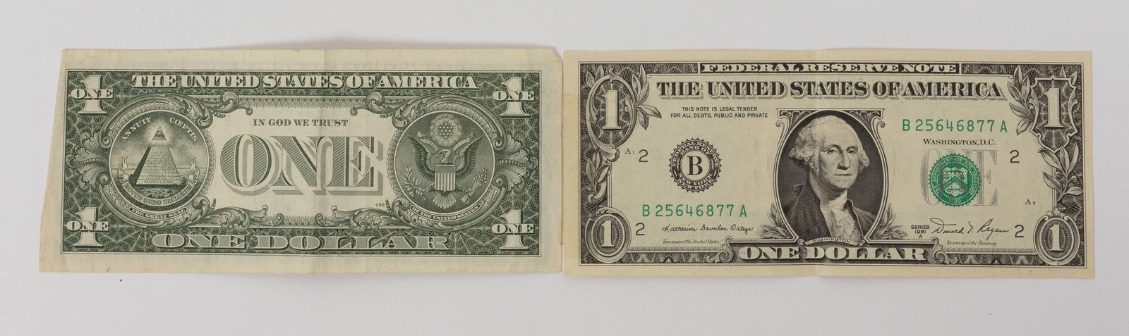 Two $1 Bills from the Lubavitcher Rebbe (1 of 5)