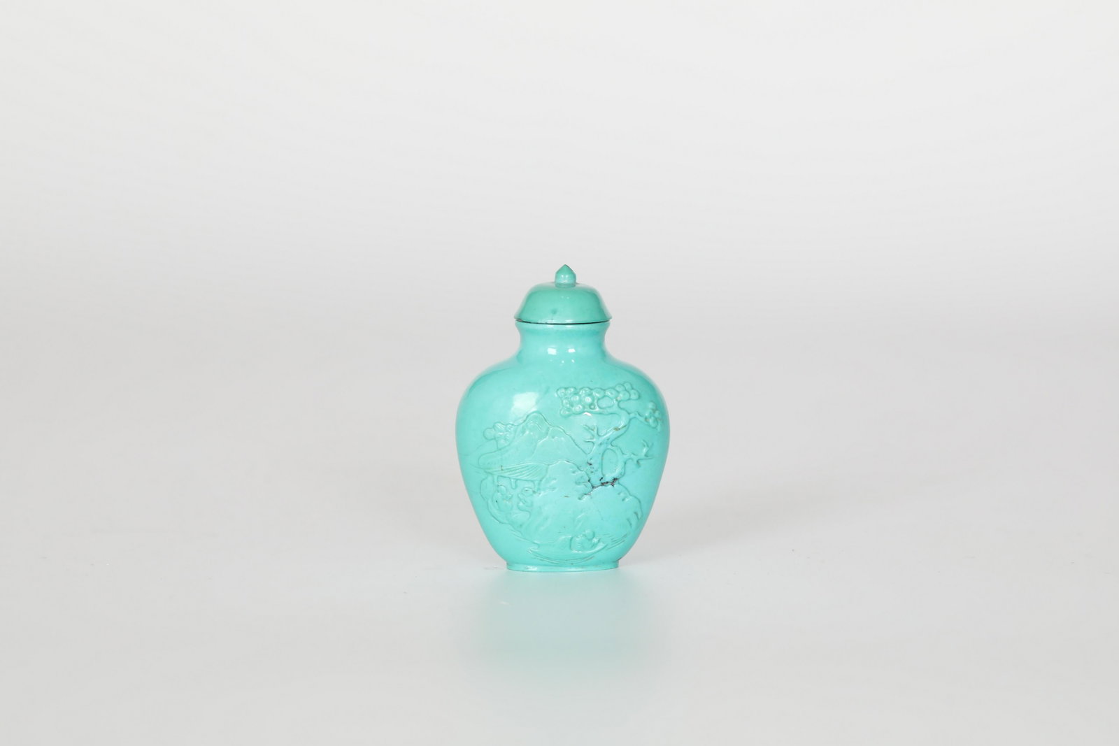 19TH Turquoise snuff bottle