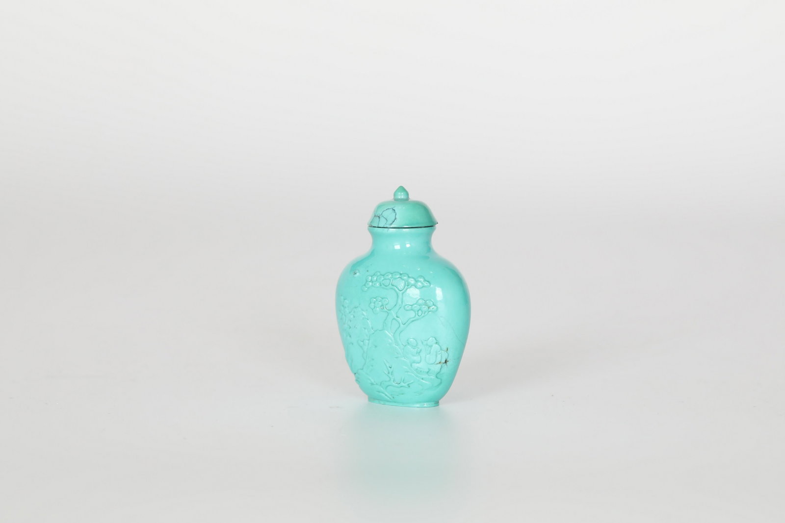 19TH Turquoise snuff bottle - 4