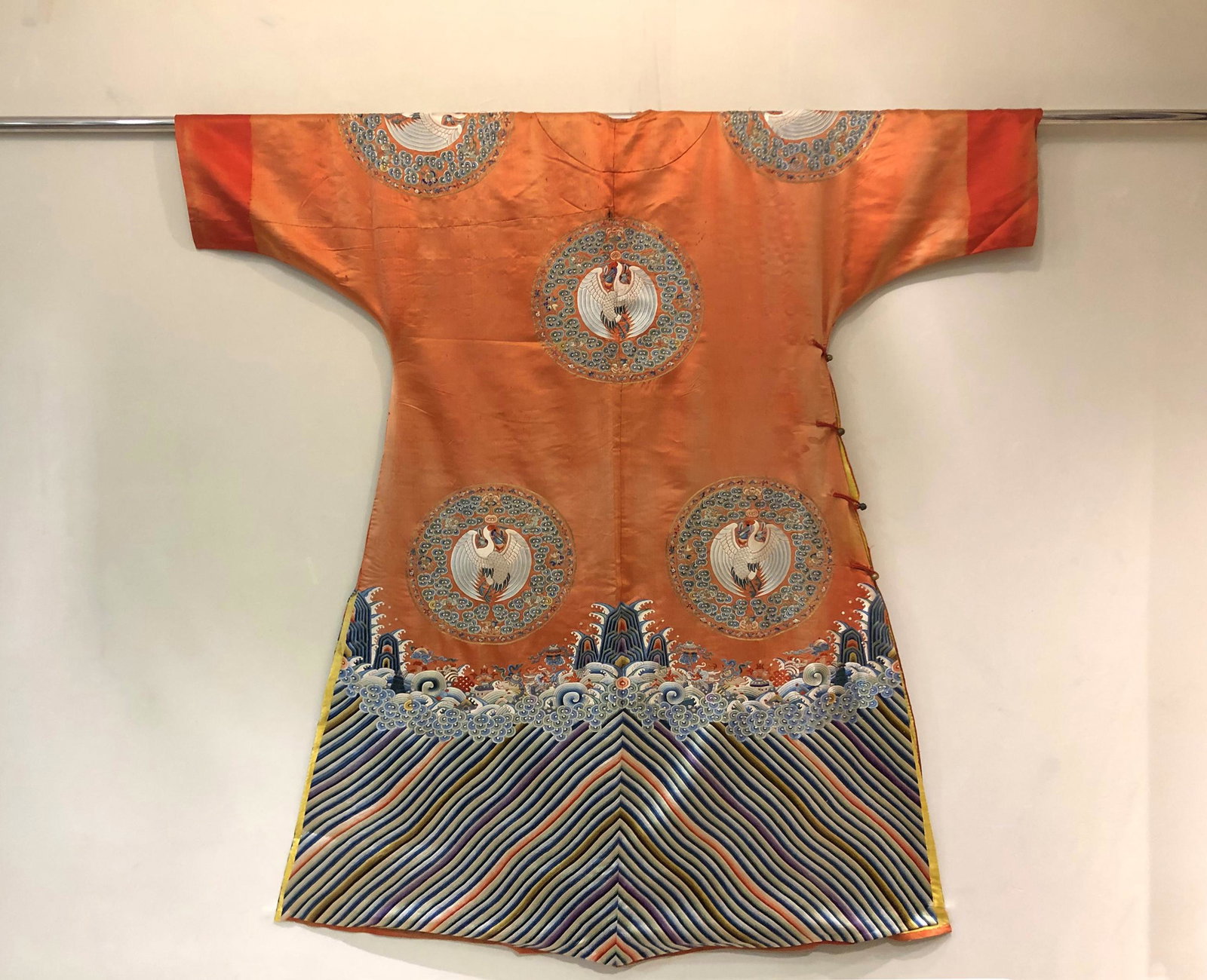 19TH embroidered dragon robe - 2