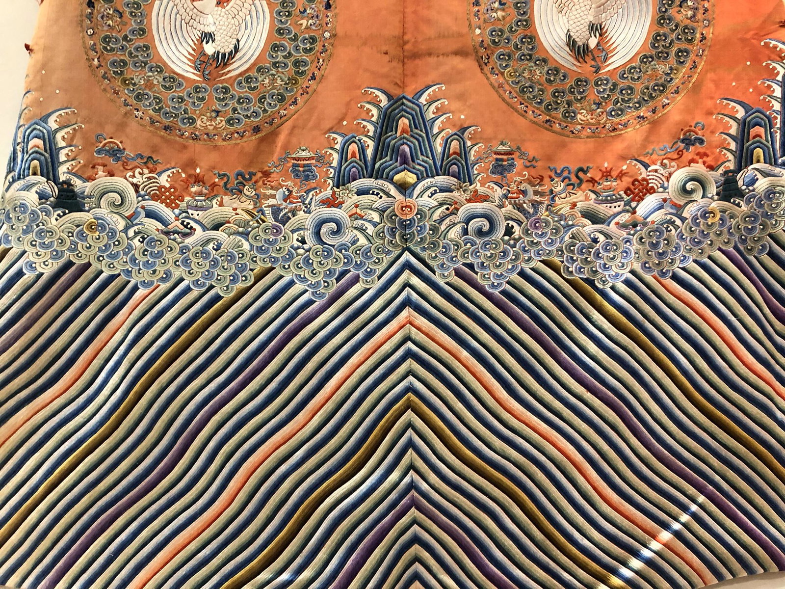 19TH embroidered dragon robe - 3