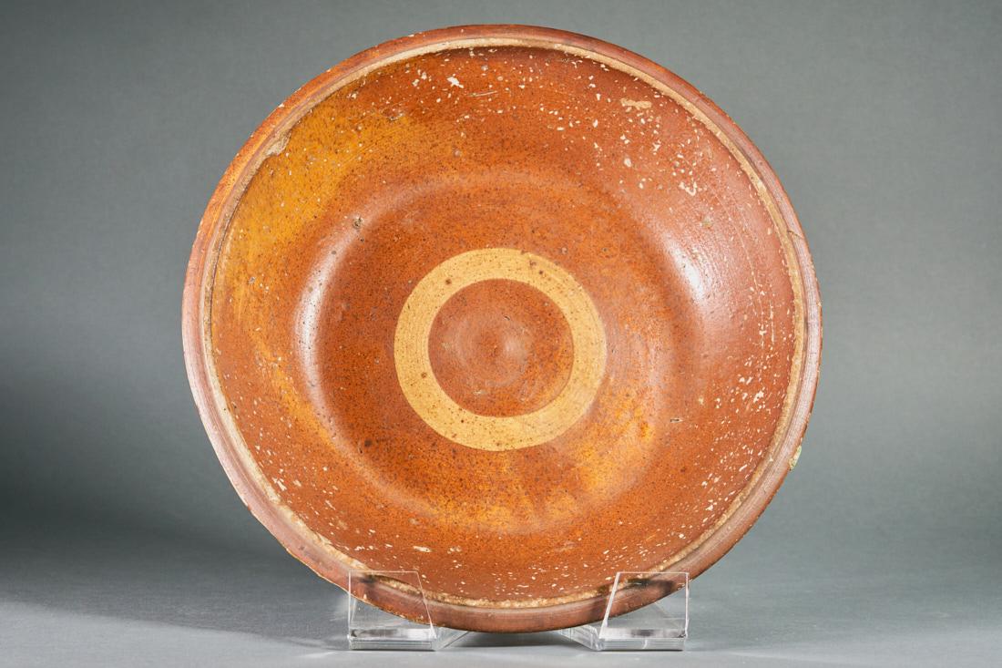 Early Redware Bowl 19th C. (1 of 2)