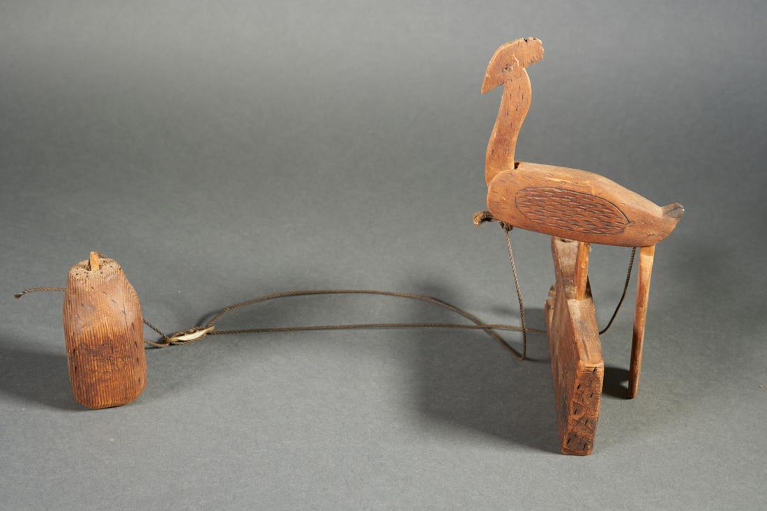 Early Pine Peacock Toy (1 of 1)