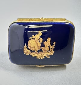 Cobalt Blue Limoges Box