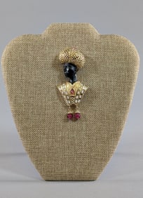 Christian Dior Blackamoor Brooch Vintage