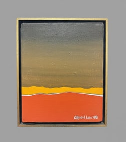 1968 Alfred Lee Mid-Century Abstract Painting