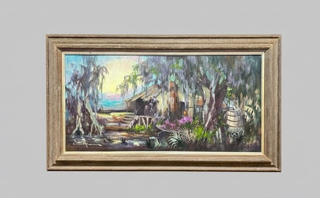 Colette Pope Heldner "Swamp Idyll" Louisiana Bayou Country Painting
