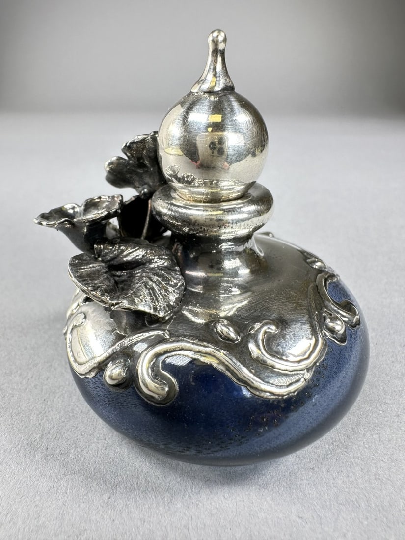 Sterling Silver-Decorated Perfume Bottle (1 of 5)
