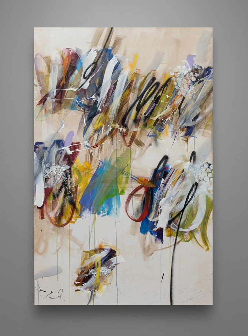 John Ross Palmer Piece from the Escapism Series Abstract Expressionist Painting (1 of 3)