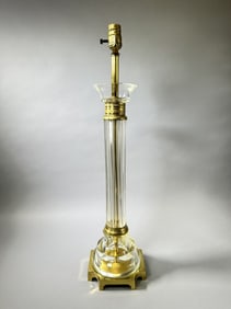 Marbro Glass & Brass Table Lamp