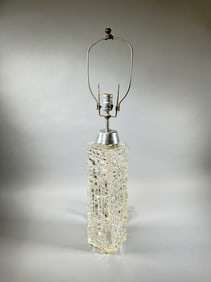 Carl Fagerlund style MCM Skyscraper Glass Lamp