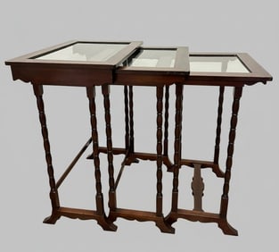 Nesting Glass-Top Tables