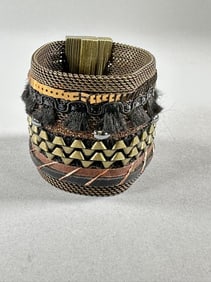 Cynthia Desser Layered Mixed-Media Statement Cuff Bracelet