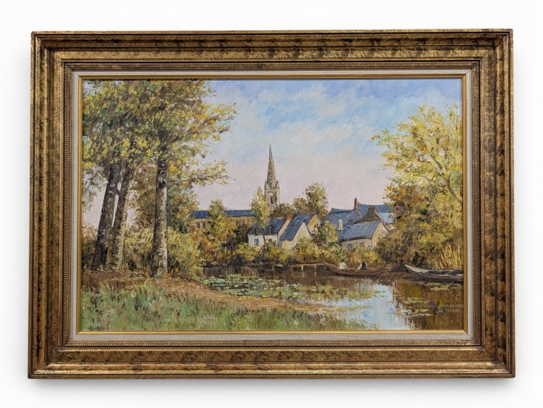 South African Artist Gregoire Johannes Boonzaier Landscape Oil on Canvas: South African Artist Gregoire Johannes Boonzaier Landscape Oil on Canvas