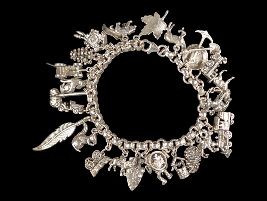 Sterling Silver Charm Bracelet (1 of 6)