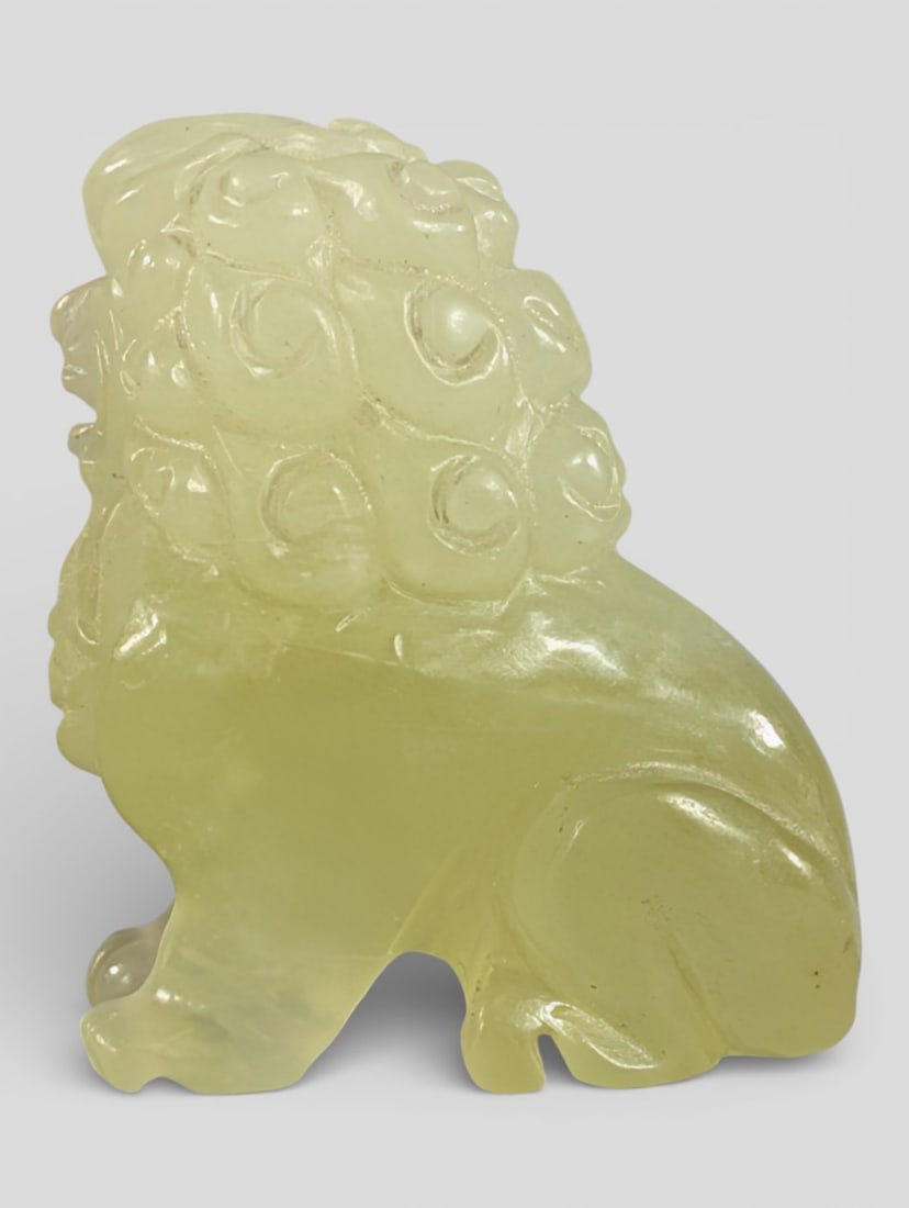 Nephrite Antique Foo Dog - 2