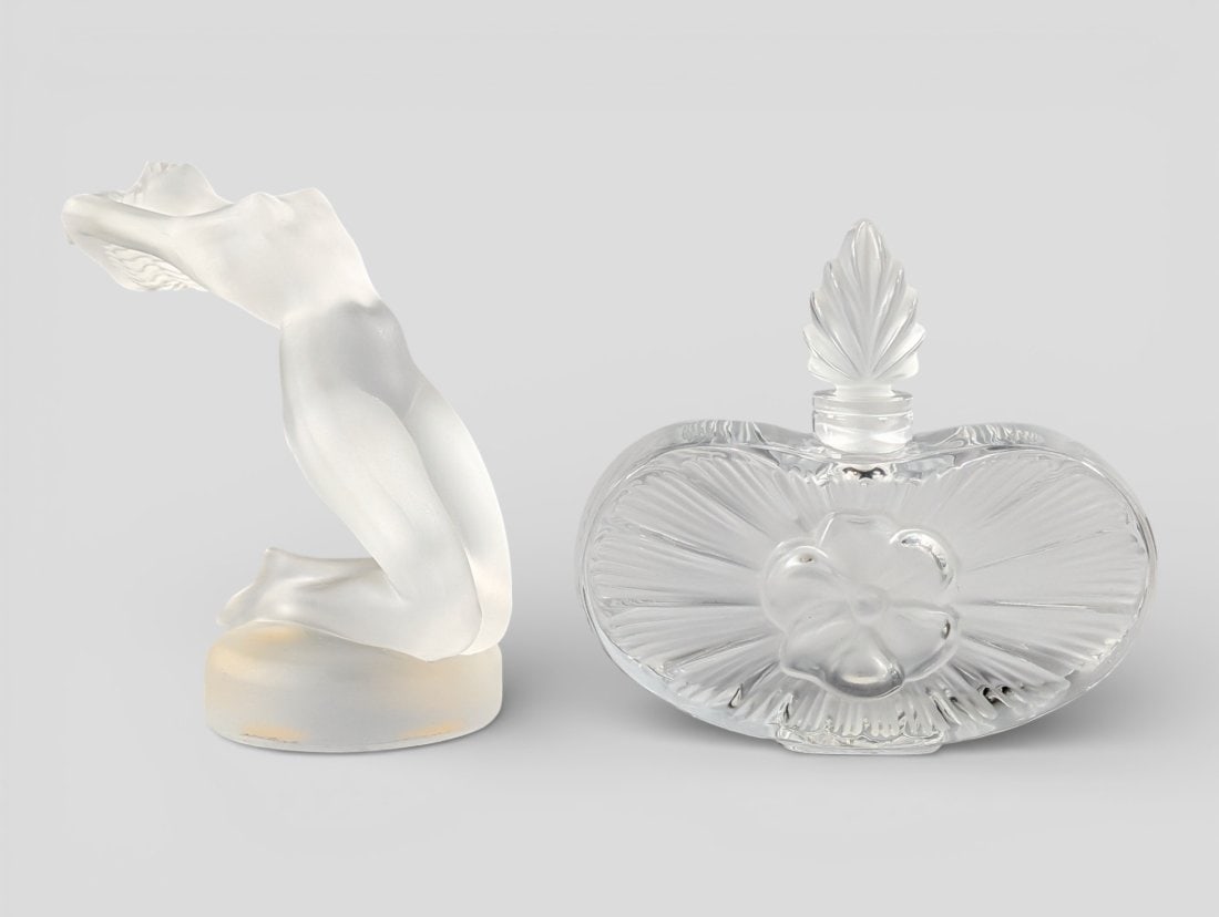 Lalique "Clarisse" Perfume Bottle & Lalique "Chrysis" Nude Figure (1 of 8)
