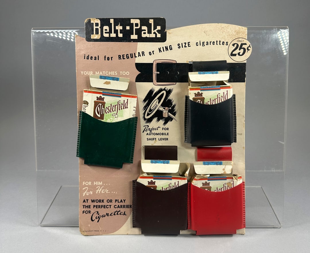 Chesterfield Cigarettes Belt Pack Advertisement Cardboard Drugstore Display (1 of 2)
