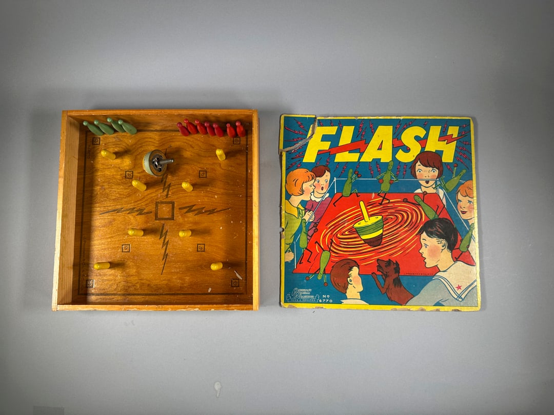 Vintage Flash Game Carboard and Wooden Box by Pressmans Popular Playthings (1 of 2)