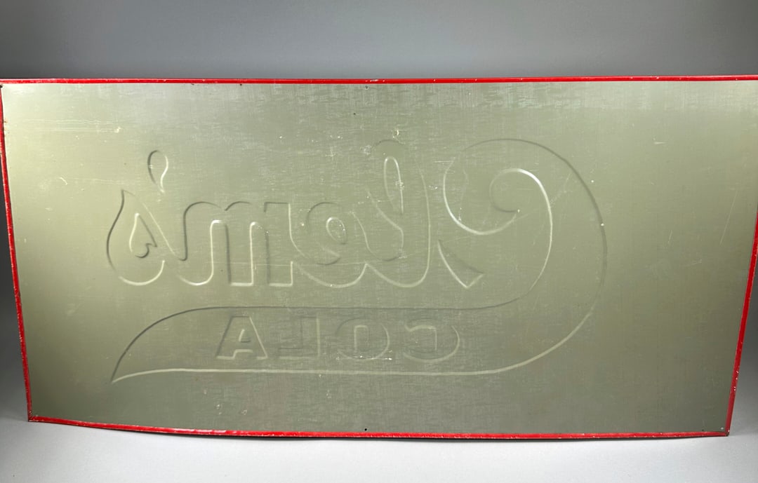 Clems Cola Pressed Tin Beverage Sign - 2