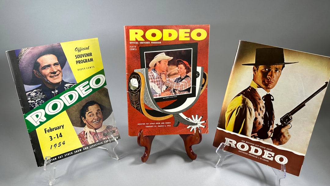 Vintage Houston Livestock Show & Rodeo Programs From 1954, 1956 & 1958 Dale Evans and Roy Rogers (1 of 2)