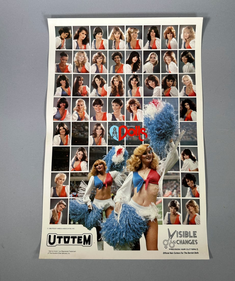The Derricks Dolls U Totem Advertising Poster: The Derricks Dolls U Totem Advertising Poster Wear appropriate for its age.