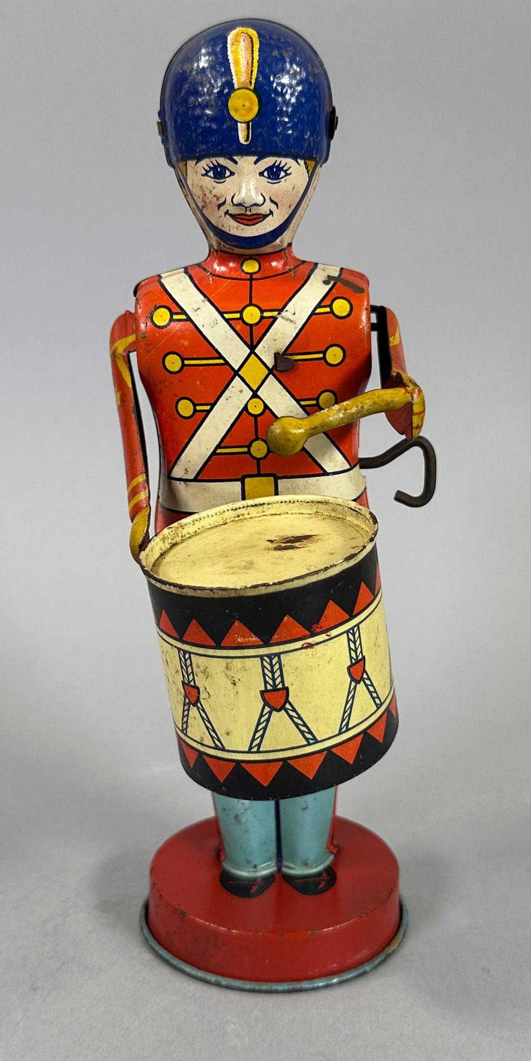 Vintage J. Chein & Co. Tin litho wind-up drummer boy toy (1 of 4)