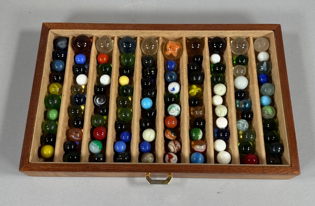 Collection of Vintage Marbles approximately 108 Akro-Agate and others (1 of 1)