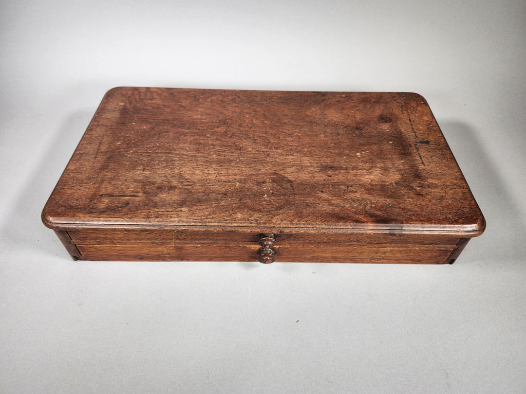 Double Layer Antique Spool Flat Cabinet - 3