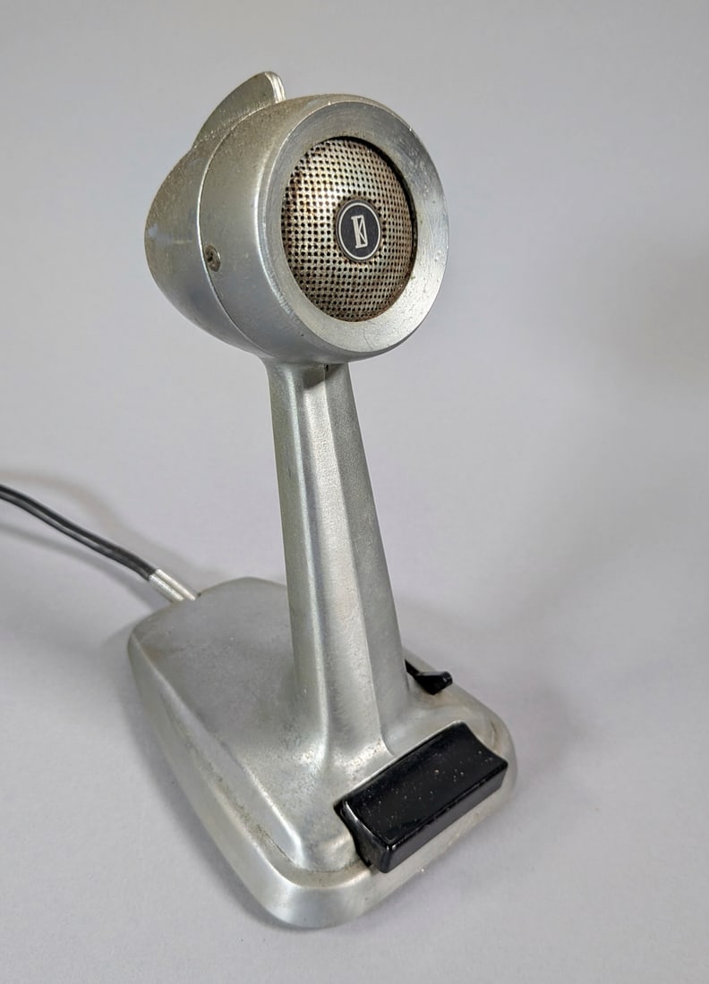 Vintage 1950s Microphone: Vintage 1950s Microphone, Original Condition.
