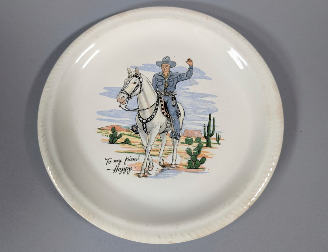 W.S. George Hopalong Cassidy Plate (1 of 1)