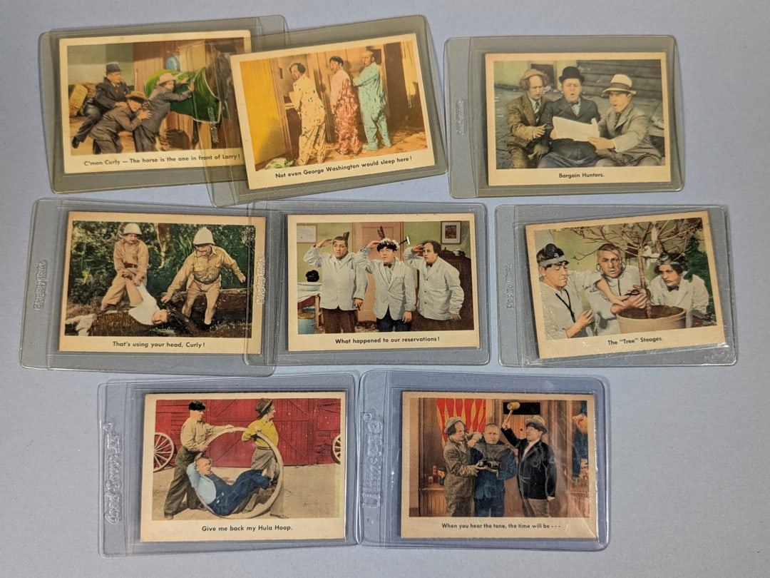 3 Stooges, 1959, Have Rocket Will Travel 8 Trading Cards: 3 Stooges, 1959, Have Rocket Will Travel 8 Trading Cards, Good Condition.