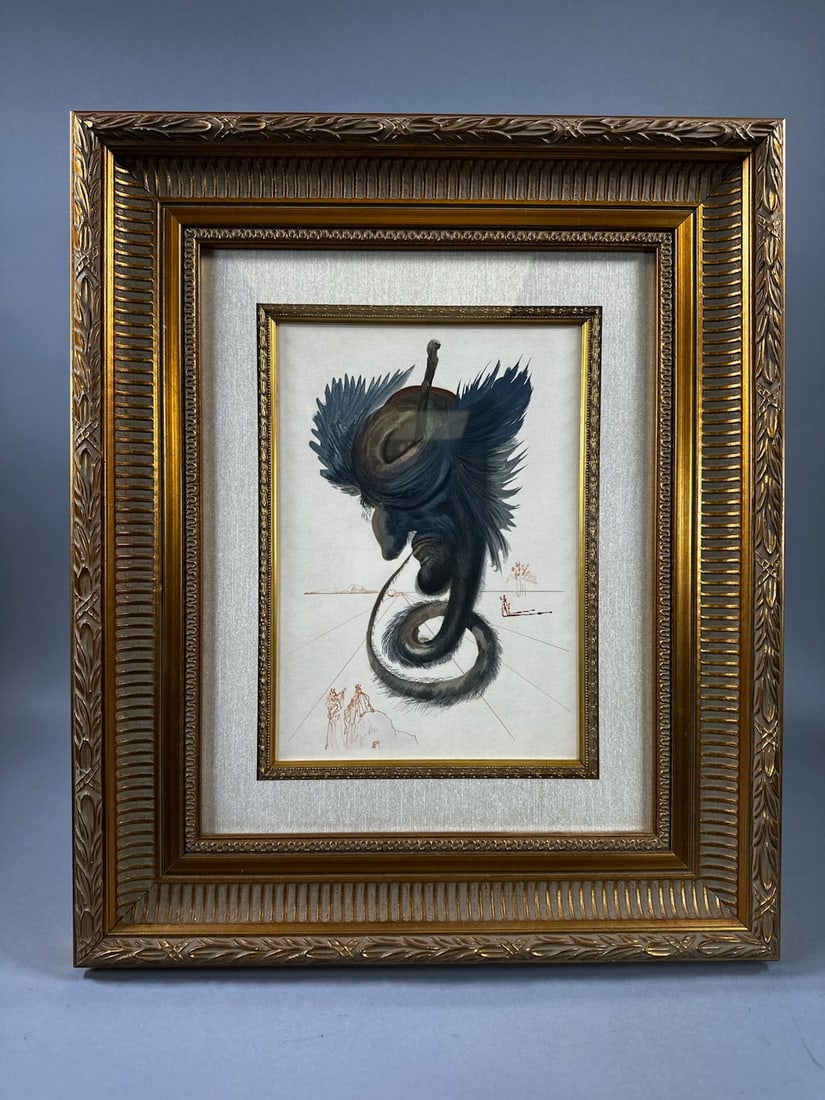 Salvador Dali The Black Cherub, Inferno Canto: Salvador Dali The Black Cherub, Inferno Canto.