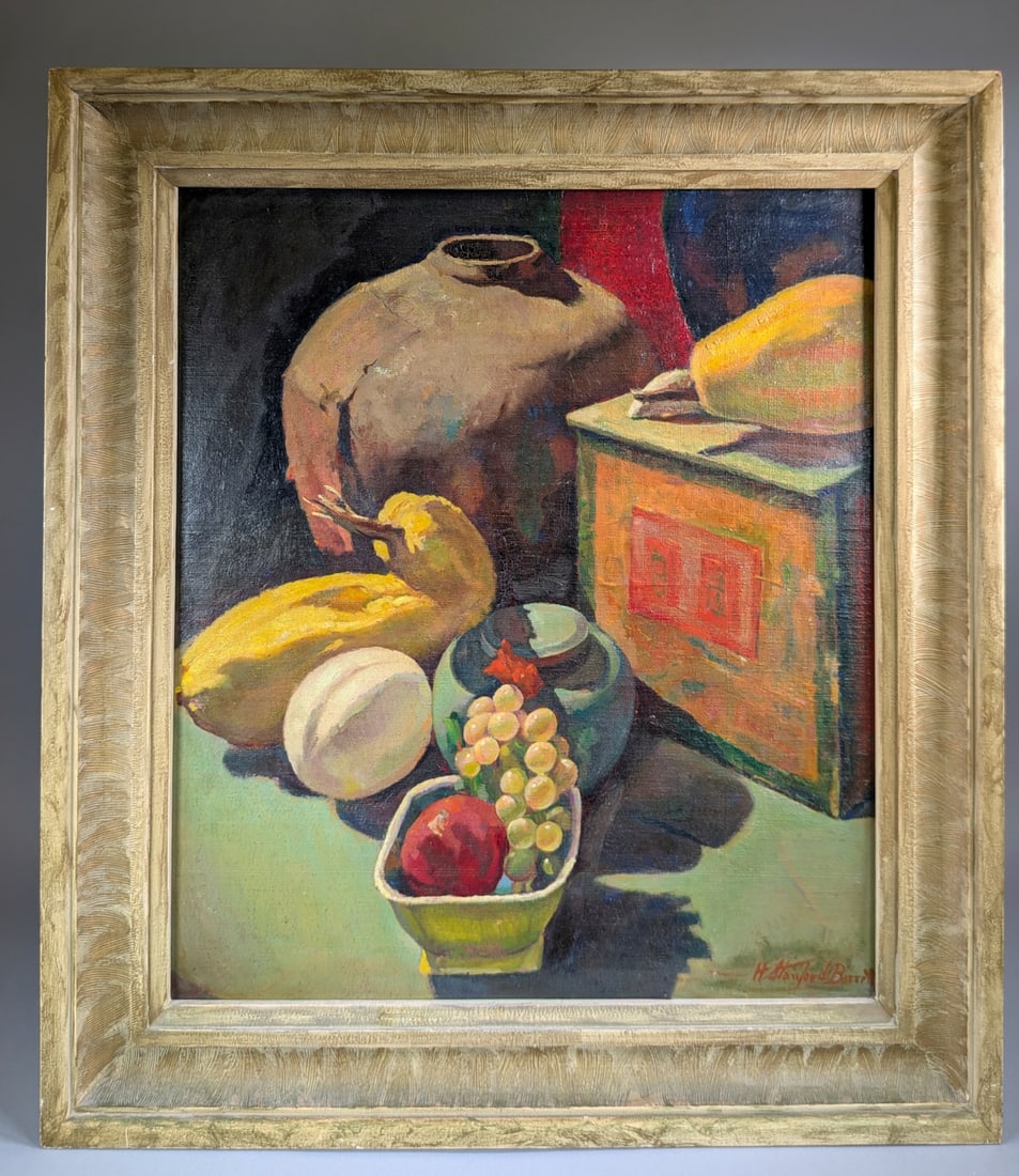 Harry Stanford Oil on Board, Still Life (1 of 2)