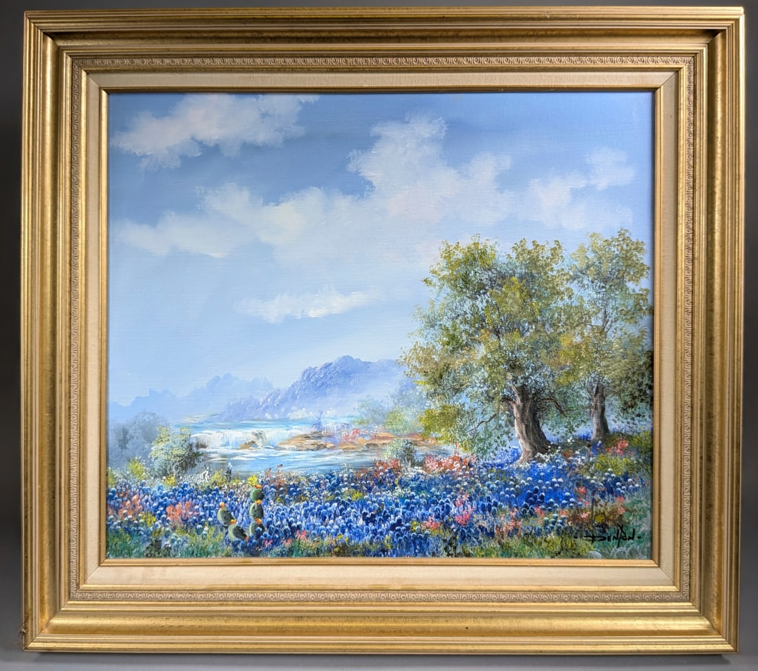 Anne Denton Bluebonnet Painting (1 of 2)